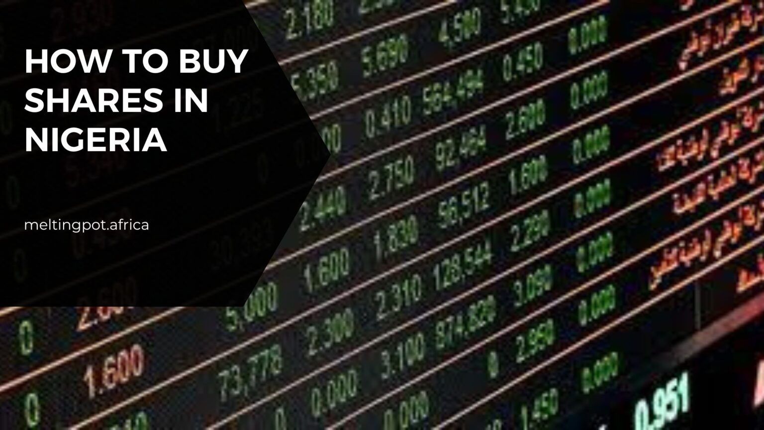 How To Buy Shares In Nigeria