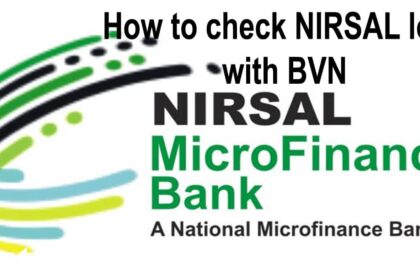 How to Check NIRSAL Loan With BVN